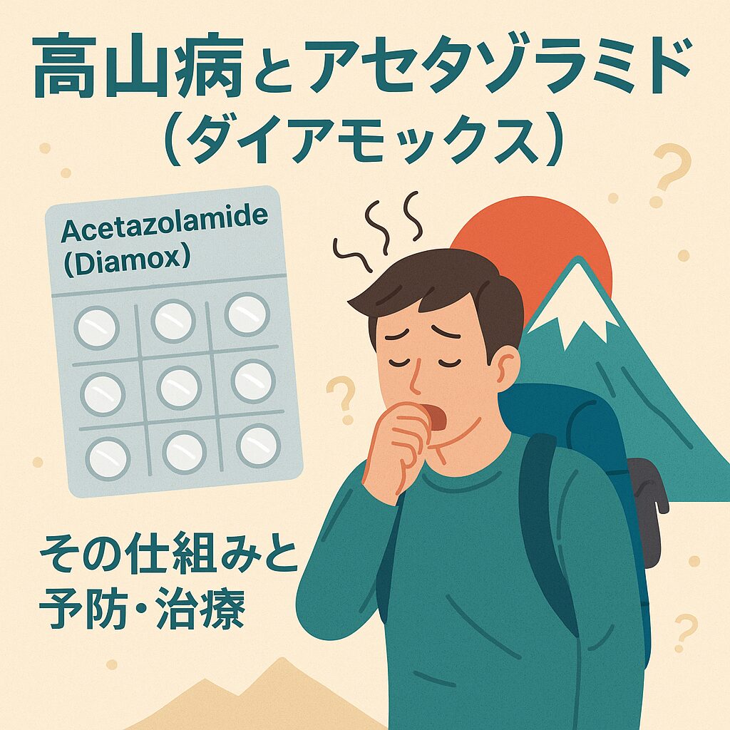 高山病に効く薬：アセタゾラミドの正しい使い方 くすりの勉強 薬剤師のブログ